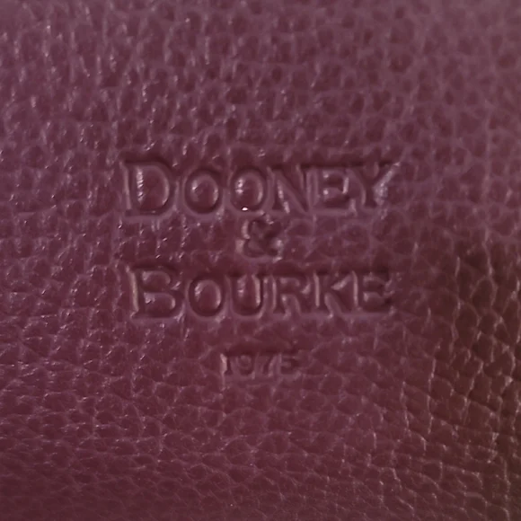Dooney&Bourke Purple Leather Shoulder Bag - Picture 2 of 10
